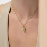 14k Diamond Hexagon Charm Ferkos Fine Jewelry