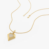 14k Diamond Geometric Charm Ferkos Fine Jewelry