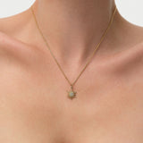14k Twisted Gold Diamond Starburst Charm Ferkos Fine Jewelry