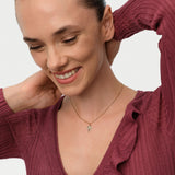 14k Four Leaf Clover Charm with a Diamond Ferkos Fine Jewelry