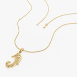 14 Seahorse Charm Necklace Ferkos Fine Jewelry
