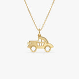 14k Car Charm Necklace 14K Gold Ferkos Fine Jewelry