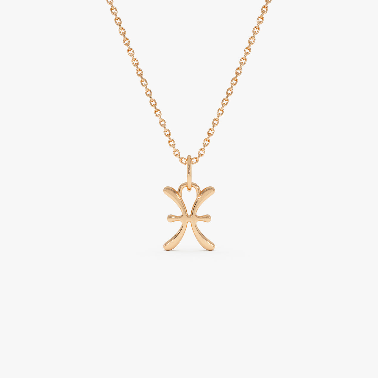 14K Pisces Zodiac Charm Necklace – Ferkos Fine Jewelry