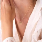 14K Triple Line Initial Necklace Ferkos Fine Jewelry