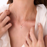 14K Gothic Number Pendant Necklace Ferkos Fine Jewelry