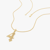 14K Gothic Number Pendant Necklace Ferkos Fine Jewelry