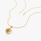 14k Gold Knot Pendant Necklace Ferkos Fine Jewelry