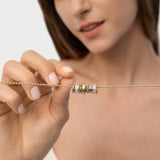 14K Gold Polished Rondelle Charm - 6MM Ferkos Fine Jewelry
