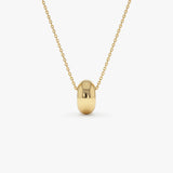 14K Gold Polished Rondelle Charm - 6MM Ferkos Fine Jewelry
