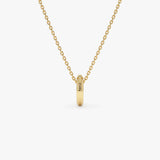 14K Gold Open Rondelle Charm – 2MM Ferkos Fine Jewelry