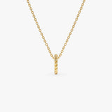 14K Gold Rope Rondelle Charm – 1.5MM Ferkos Fine Jewelry