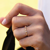14k Rose Gold Diamond Stacking Ring