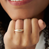 14k 6MM Dome Star Setting Diamond Ring  Ferkos Fine Jewelry