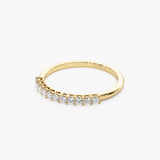 14k 0.30ctw 11 Stone Basket Setting Diamond Wedding Ring  Ferkos Fine Jewelry