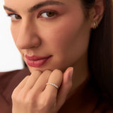14k Single Shared Prong Diamond Wedding Ring 0.30 ctw  FERKOS FJ