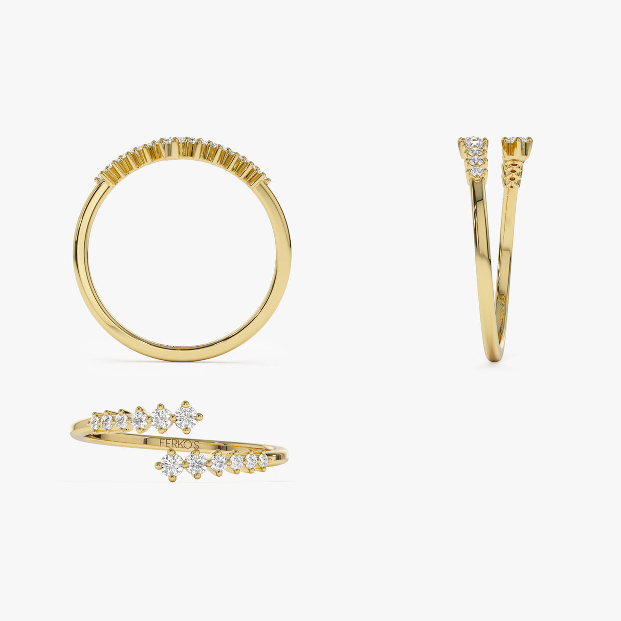 14K Gold Dainty Baguette Diamond Bracelet
