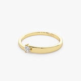 14k Round Solitaire Diamond Promise Ring  Ferkos Fine Jewelry