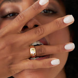 14k Chunky Diamond Clover Ring  Ferkos Fine Jewelry