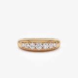 14k Dome Diamond Ring 14K Rose Gold Ferkos Fine Jewelry