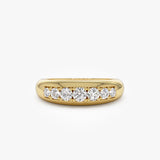 14k Dome Diamond Ring 14K Gold Ferkos Fine Jewelry