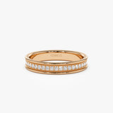 14k Milgran Full Eternity Diamond Ring 14K Rose Gold Ferkos Fine Jewelry