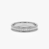 14k Milgran Full Eternity Diamond Ring 14K White Gold Ferkos Fine Jewelry