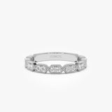 14k Stacking Filigree Diamond Ring Ferkos Fine Jewelry