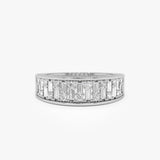 14k Baguette and Round Diamond Unique Statement Ring Ferkos Fine Jewelry