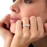 14k Wide Diamond Baguette Pave Ring Ferkos Fine Jewelry