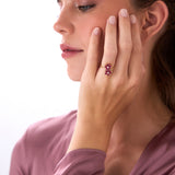 14k Ruby Flower Diamond Accent Ring Ferkos Fine Jewelry