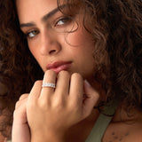 2.65 ctw 14k Prong Setting Five Stone Emerald Cut Lab Grown Diamond Anniversary Ring - Lucia Ferkos Fine Jewelry