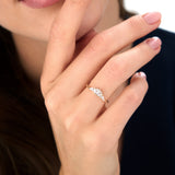 14K Dainty Marquise Diamond Stacking Ring Ferkos Fine Jewelry