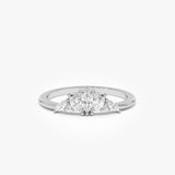 14K Dainty Marquise Diamond Stacking Ring Ferkos Fine Jewelry