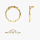 14K Dainty Marquise Diamond Stacking Ring Ferkos Fine Jewelry