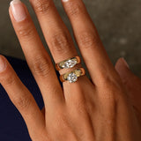1.00 Ctw 14k Gold Lab Grown Round Diamond Solitaire Ring with Wide Band - Thalina Ferkos Fine Jewelry
