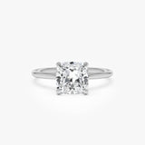 2.00 Ctw 14k Cushion Cut Lab Grown Diamond Engagement Ring - Evianne 14k White Gold Ferkos Fine Jewelry
