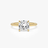 2.00 Ctw 14k Cushion Cut Lab Grown Diamond Engagement Ring - Evianne 14k Gold Ferkos Fine Jewelry