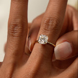 2.00 Ctw 14k Cushion Cut Lab Grown Diamond Engagement Ring - Evianne Ferkos Fine Jewelry