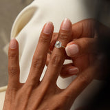 2.00 Ctw 14k Cushion Cut Lab Grown Diamond Engagement Ring - Evianne Ferkos Fine Jewelry