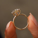 5.05 Ctw 14k Cushion Cut Lab Grown Diamond Engagement Solitaire - Seloria Ferkos Fine Jewelry