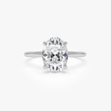 2 Ctw 14k Oval Lab Grown Diamond Engagement Ring with Hidden Halo – Maribel Ferkos Fine Jewelry