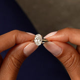 2 Ctw 14k Oval Lab Grown Diamond Engagement Ring with Hidden Halo – Maribel Ferkos Fine Jewelry