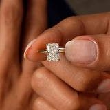 1.50 Ctw 14k Radiant Cut Lab Grown Diamond Hidden Halo Engagement Ring – Aurora Ferkos Fine Jewelry