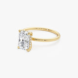 1.50 Ctw 14k Radiant Cut Lab Grown Diamond Hidden Halo Engagement Ring – Aurora Ferkos Fine Jewelry