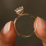 2.00 Ctw 14k Pear Shaped Lab Grown Diamond Hidden Halo Engagement Ring – Amara Ferkos Fine Jewelry