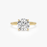 2.00 Ctw 14k Round Brilliant Lab Grown Diamond Engagement Ring with Hidden Halo – Rosalie 14k Gold Ferkos Fine Jewelry
