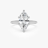 2.00 Ctw 14k Marquise Lab Grown Diamond Engagement Ring with Hidden Halo – Natalia Ferkos Fine Jewelry
