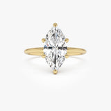 2.00 Ctw 14k Marquise Lab Grown Diamond Engagement Ring with Hidden Halo – Natalia 14k Gold Ferkos Fine Jewelry