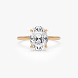 2.00 Ctw 14k Oval Shaped Prong Setting Lab Grown Diamond Engagement Ring – Odessa Ferkos Fine Jewelry
