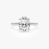 2.00 Ctw 14k Oval Shaped Prong Setting Lab Grown Diamond Engagement Ring – Odessa Ferkos Fine Jewelry